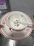 OUOETY哈嘍kitty碗套裝HelloKitty凱蒂貓陶瓷餐具碗盤(pán)套裝家用網(wǎng)紅學(xué)生 KT貓六件套-2飯碗1湯碗1圓盤(pán)2勺 曬單實(shí)拍圖