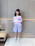 艾卡諾 I.KARNOW女童運動短褲夏季2025新款兒童五分褲薄款夏裝中褲女大童工裝褲子 9852漸變色+18442紫色【套裝】 160 曬單實拍圖
