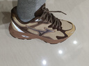 美津濃（MIZUNO）RACER S男鞋女鞋 春夏新款復古時(shí)尚情侶老爹鞋軟底緩震透氣跑步鞋 RACER S 糖炒栗子 （做舊設計） 41 (265mm) 曬單實(shí)拍圖