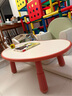 iloom花生桌韓國進(jìn)口寶寶游戲桌防撞可升降書(shū)桌孩子兒童寫(xiě)字早教學(xué)習桌 紅邊白面-小桌 曬單實(shí)拍圖
