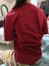 G.DUCKKIDS男童短袖t恤2025新款純棉夏裝中大童男孩夏季寬松兒童裝短袖t上衣 T25-酒紅色 160 cm 曬單實拍圖
