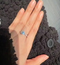MZMZ鉑金戒指女pt950白金求訂婚鉆戒結(jié)婚情人節(jié)七夕禮物送女友老婆 次日達(dá)/輕奢六爪莫桑鉆戒女 曬單實(shí)拍圖