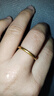 金至尊（3D-GOLD)實心素圈戒指黃金戒指女款999足金古法金戒指七夕禮物計價 14圈號-4.14克(配珠寶禮盒) 曬單實拍圖