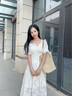 CALWAN KEODH編織包包女包2025新款草編包夏季大容量單肩包手提通勤托特包 【杏色】時(shí)尚百搭休閑海邊實(shí)用 手提通勤包 曬單實(shí)拍圖