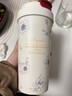 ULTICARE純陶瓷高顏值咖啡杯便攜保溫杯茶水分離實(shí)用吸管杯教師節(jié)送老師 梔子花550ml【純陶瓷內(nèi)膽+茶倉(cāng)】 曬單實(shí)拍圖