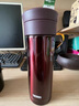 膳魔師（THERMOS）保溫杯470ml高真空不銹鋼辦公家用帶茶漏水杯CMK-501 CBW 曬單實(shí)拍圖