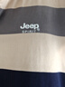 JEEP SPIRIT吉普短袖T恤男士夏季POLO衫翻領(lǐng)半截袖商務(wù)休閑條紋 卡其 3XL 曬單實(shí)拍圖