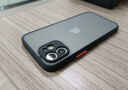 今舞 適用蘋(píng)果12手機殼iphone12promax硅膠軟邊磨砂硬殼全包防摔男女款12mini保護套 蘋(píng)果12 黑色 曬單實(shí)拍圖