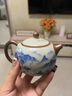 瀾春江汝窯功夫茶具套裝陶瓷泡茶壺蓋碗喝茶杯整套家用輕奢高檔送禮禮盒 汝窯山水套裝-全套 【高檔禮盒裝】 曬單實(shí)拍圖