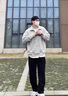 鵲笙褲子男秋冬季燈芯絨褲子寬松男士休閑褲休閑百搭加絨加厚潮牌 黑色+深灰【常規(guī)款兩件裝】 XL 【建議115-130斤左右】 曬單實拍圖