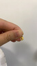 沃爾金黃金古法錦鯉扣頭999足金福字延長鏈扣頭尾扣DIY項(xiàng)鏈 魚扣約0.8g【多退少補(bǔ)】 曬單實(shí)拍圖