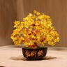 天然黃水晶搖錢樹客廳玄關(guān)發(fā)財樹開業(yè)喬遷禮品招財酒柜裝飾品擺件 加密招財小號(高18寬16厘米) 曬單實拍圖