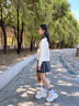 艾卡諾 I.KARNOW女童裙子春秋款學(xué)院風(fēng)兒童半身裙夏季百搭純色兒童百褶裙秋裝簡約 4308灰色短裙（單件） 130 曬單實(shí)拍圖