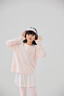 moonkids兒童速干衣套裝運動(dòng)訓練服秋季女童瑜伽褲子秋裝戶(hù)外騎車(chē)服防曬 19556粉色速干衣+2220粉色裙褲 120 cm 曬單實(shí)拍圖