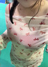 邦帛世泳衣女長(zhǎng)袖防曬罩衫三件套保守遮肉顯瘦少女甜美比基尼款泳裝 蝴蝶結(jié)泳衣三件套【紅色-帶胸墊】 XL （121斤-155斤） 曬單實(shí)拍圖