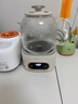 美的（Midea）花漾0膠水全玻璃全自動養(yǎng)生壺 多功能煮茶壺 母嬰燒水壺恒溫電熱水壺煮茶器花茶壺1.2L YS12B102 曬單實拍圖
