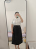 伯德小姐白色雪紡短袖襯衫女小個(gè)子穿搭職業(yè)上衣考公面試正裝襯衣 曬單實(shí)拍圖