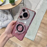馳佚適用華為Pura80pro手機殼新款p80pro+水鉆磁吸帶支架透明全包鏡頭p80ultra硅膠防摔保護套高級感女 【鈦金藍+閃粉卡】磁吸隱形支架點鉆硅膠軟殼 華為Pura 70 Ultra 曬單實拍圖