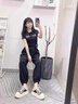 Jret2025新款高腰顯瘦防曬休閑運(yùn)動(dòng)哈倫褲子冰絲速干工裝褲女夏秋薄款 黑色 M [推薦100-115斤] 曬單實(shí)拍圖