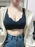 婷美無痕隱形內(nèi)衣雙提拉聚攏防下垂無鋼圈運動文胸上托塑身收副乳 黑M 曬單實拍圖