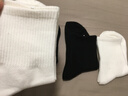 夢特嬌100%純棉襪子男10A抗菌防臭吸汗透氣秋冬中筒全棉休閑運動商務(wù)襪 6雙白色【吸汗透氣】 均碼 【禮盒裝】10A抗菌防臭 曬單實拍圖
