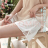都市麗人安全褲女打底褲女夏季冰絲無(wú)痕舒適透氣防走光白色XL 曬單實(shí)拍圖