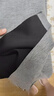 尚都比拉夏季腰部收褶金屬字母裝飾拼接袖子圓領(lǐng)修身連衣裙女 斑鳩灰 M  曬單實(shí)拍圖