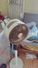 創(chuàng)維【全屋驅(qū)蚊】空氣循環(huán)扇家用電風(fēng)扇落地扇2025新款大風(fēng)量語音遙控輕音節(jié)能臥室小風(fēng)扇Q522 白咖色 曬單實拍圖