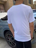 XJSGS官方國際正品牌男士高端短袖t恤夏季薄款印花圓領(lǐng)輕奢男裝體恤 高檔羽毛白【現貨速達】 2XL 【建議141-160斤】 曬單實(shí)拍圖