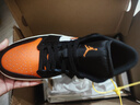 Jordan男子休閑鞋 喬丹AJ1小扣碎 JORDAN 1 運(yùn)動(dòng)鞋553558-081黑白橙44 曬單實(shí)拍圖