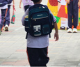 史努比（SNOOPY）小學生書包輕便兒童護脊減負雙肩包 一到三年級 寶藍綠小號 曬單實拍圖