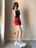 LANLOS鏤空透氣老爹鞋夏季百搭休閑鞋女小個(gè)子增高女鞋運(yùn)動(dòng)鞋 米色 35 (225mm) 曬單實(shí)拍圖