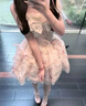 閃動少女（SHANDONGSHAONV）繁花序曲Lolita蘿莉jsk洋裝日常連衣裙公主風(fēng)蝴蝶結(jié)洛麗塔 粉色jsk+蝴蝶結(jié)+玫瑰花+飛機盒 M 曬單實拍圖