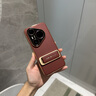 安柏?！就髱еЪ堋窟m用華為pura80pro手機(jī)殼pura80ultra/p80pro+保護(hù)套真素皮p80全包防摔輕奢商務(wù)高級(jí) 【釉紅色】防摔腕帶 | 秒變支架 | 鏡頭全包 華為Pura80Pro  曬單實(shí)拍圖
