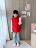 波司登（BOSIDENG）25新款輕薄羽絨服男女兒童5A抗菌4防連帽保暖內搭馬甲T250135520 中國紅1215 120 /60 約 110-120cm 22kg 曬單實(shí)拍圖
