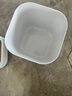 華萍垃圾桶無(wú)蓋式13L方形白色家用客廳臥室衛生間縫隙壓圈垃圾桶 曬單實(shí)拍圖