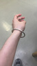 吳越老銀鋪?zhàn)沣y9999古法素圈純銀手鐲情人節(jié)生日禮物送女朋友老婆銀鐲子 足銀999古法手鐲58圈口+證書 約30g 曬單實(shí)拍圖