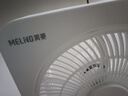 美菱（MeiLing）家用電風(fēng)扇臺(tái)式小型轉(zhuǎn)頁扇鴻運(yùn)扇360°旋轉(zhuǎn)導(dǎo)風(fēng)學(xué)生辦公室宿舍電扇 白色非定時(shí)款 曬單實(shí)拍圖