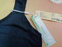 ubras劉雯同款吊帶背心女帶胸墊涼感透氣打底免穿文胸升級款吊帶-黑 曬單實拍圖