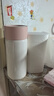 Diller迷你保溫杯女士200ml可愛(ài)小容量316不銹鋼帶茶隔學(xué)生小巧便攜水杯 粉色-愛(ài)心萌寶杯280ml 免費刻字 曬單實(shí)拍圖