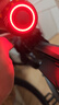 西騎者（WestBiking）公路山地自行車電動車防盜報警器電子高音喇叭騎行震動感應警報器 防盜警報帶尾燈款【黑貓硅膠套】 曬單實拍圖