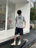 利郎輕時尚男褲【零碳天絲】短褲男親膚透氣彈力易打理休閑五分牛仔褲 黑 32 (175/82A) 曬單實拍圖