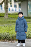 巴拉巴拉兒童羽絨服中長款冬加厚外套男女童2025連帽親子裝保暖防風(fēng)防潑水 灰藍(lán)B版-灰鴨絨 140 （充絨量203g） 曬單實(shí)拍圖