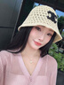 GZQJ天絲亞麻針織開衫女2025新款防曬衣鏤空長袖打底衫空調(diào)衫t恤3227 粉色 S 36 S/（建議80-120斤） 曬單實拍圖