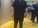 阿悠胖無痕大碼商務(wù)POLO衫男2025新款冰絲高彈力翻領(lǐng)短袖T恤加肥加大夏 曬單實拍圖