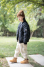 巴拉巴拉balaOne童裝兒童輕暖羽絨服男女童冬裝內(nèi)膽外套2025舒適 黑色90001-白鴨絨 130 （充絨量80g） 曬單實(shí)拍圖