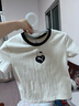 彪馬（PUMA）【HELLO KITTY聯(lián)名】Babytee短款短袖女子辣妹上衣631613 雪白色-87 XS (150/76A) 曬單實(shí)拍圖