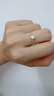 慕璨（OWN SHINE）【七夕禮物】璨若星軌18k黃金女戒指亮面真鉆培育結(jié)婚 送女友禮物 【0.35ct±0.03】 13號 曬單實拍圖