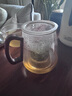 隨發(fā)胡桃木玻璃泡茶壺茶水分離杯辦公室沖茶器帶過(guò)濾花茶壺帶蓋泡茶杯 透明泡茶壺700ml 曬單實(shí)拍圖