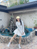 艾萊依（ERAL）防曬服2025夏季新款戶(hù)外運動(dòng)外套防紫外線(xiàn)修身涼感透氣原紗防曬衣 冷月灰 M 160 曬單實(shí)拍圖